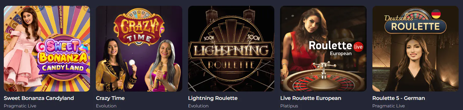 Spielen mit Live-Dealern im Rolling Slots Casino